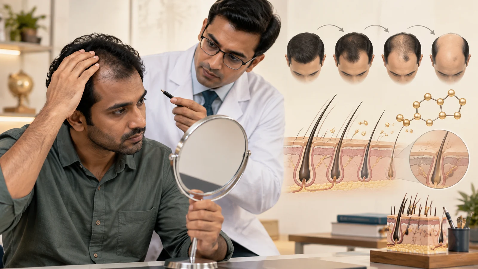 Androgenetic Alopecia in Indian Men: What the Science Really Says About Male Pattern Baldness