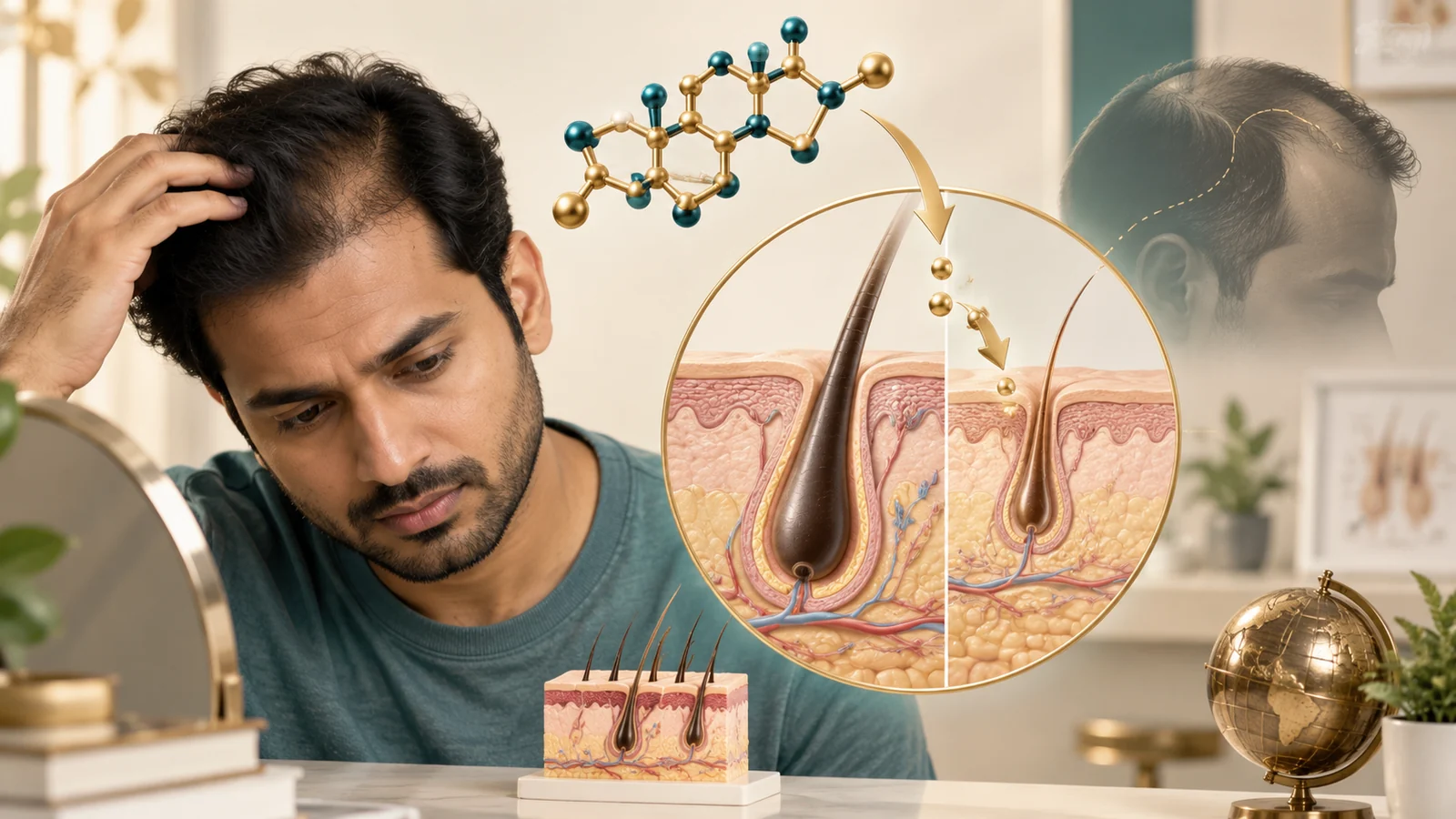 DHT and Hair Loss in Indian Men: The Hormone Behind Male Pattern Baldness Explained