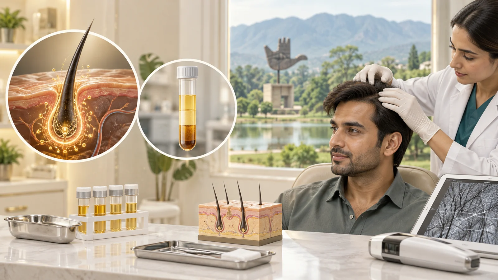 Growth Factor Concentrate (GFC) for Hair Loss in Chandigarh, Punjab & India | NeoGraft