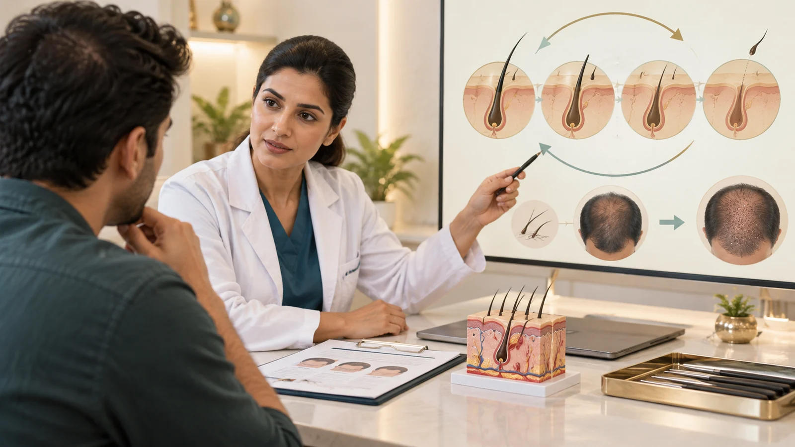 Hair Growth Cycle & Hair Loss: When Shedding Means a Hair Transplant
