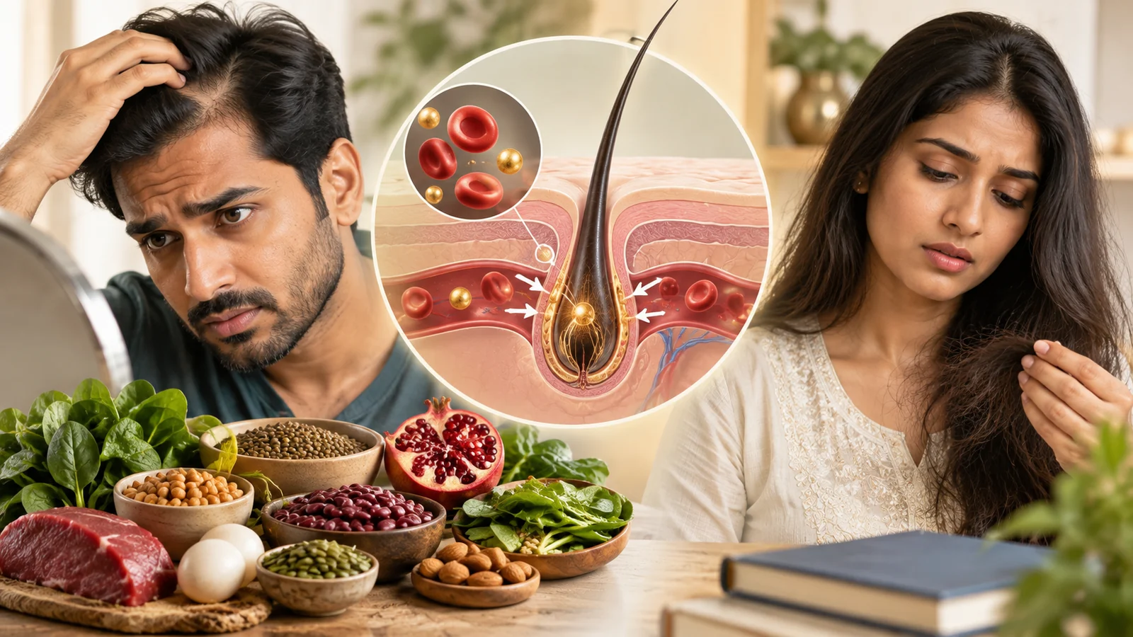 Iron Deficiency and Hair Loss in Indian Men and Women: What the Evidence Shows