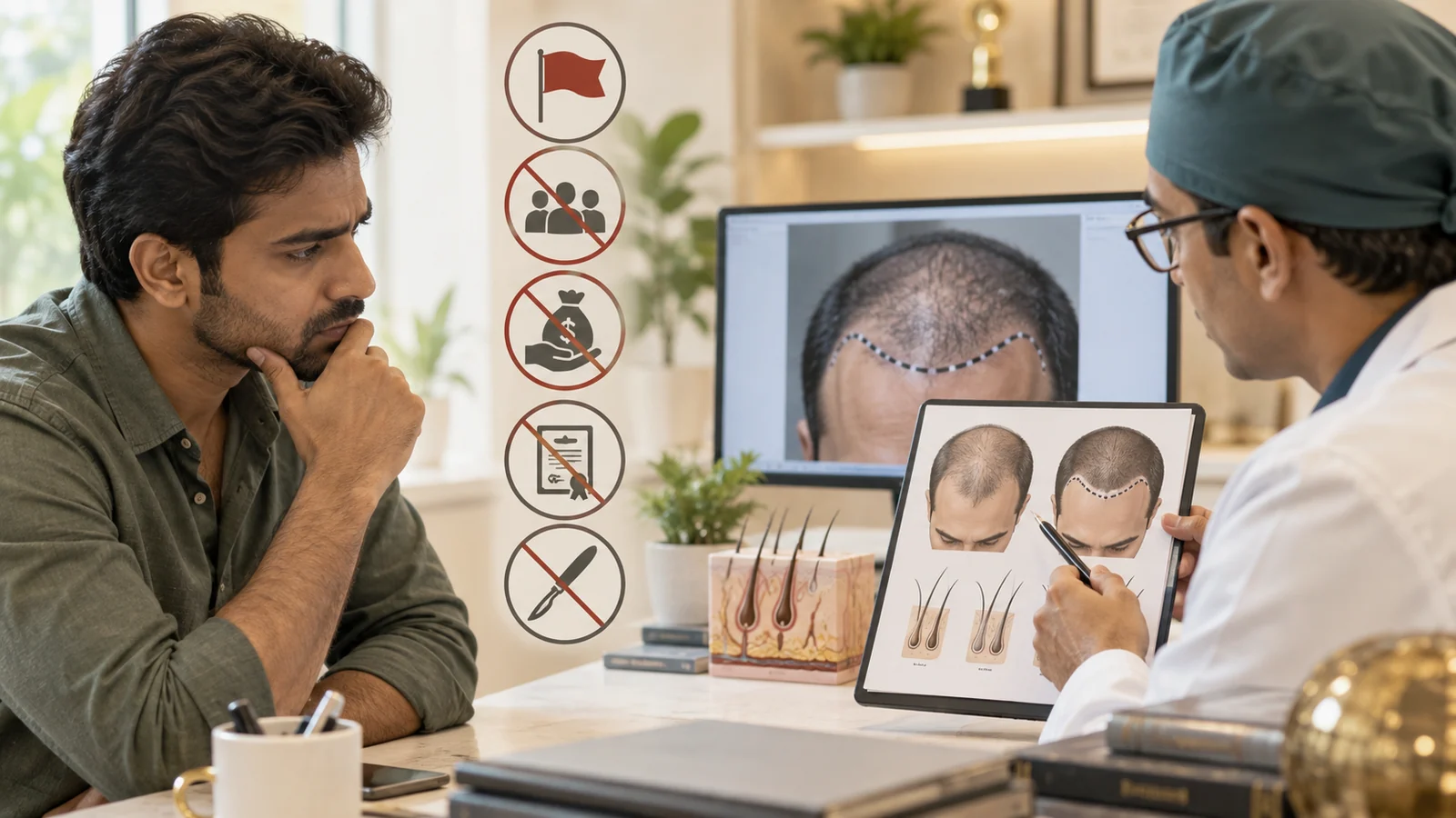 Red Flags in Hair Transplant Clinics: What Every Indian Patient Must Know Before Choosing a Surgeon