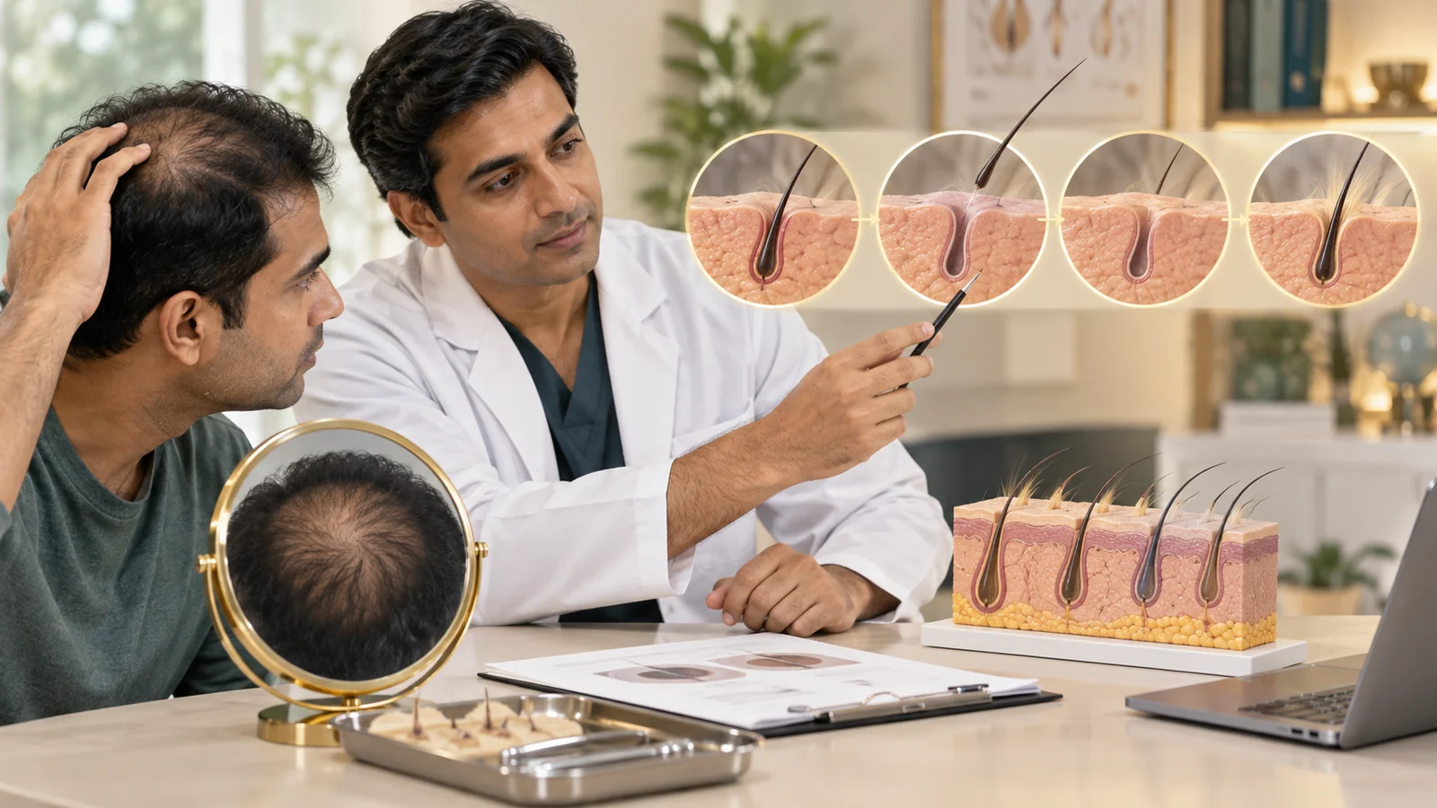 Shock Loss After Hair Transplant: Why Hair Sheds Before It Grows (A Surgeon’s Guide for Indian Patients, 2026)