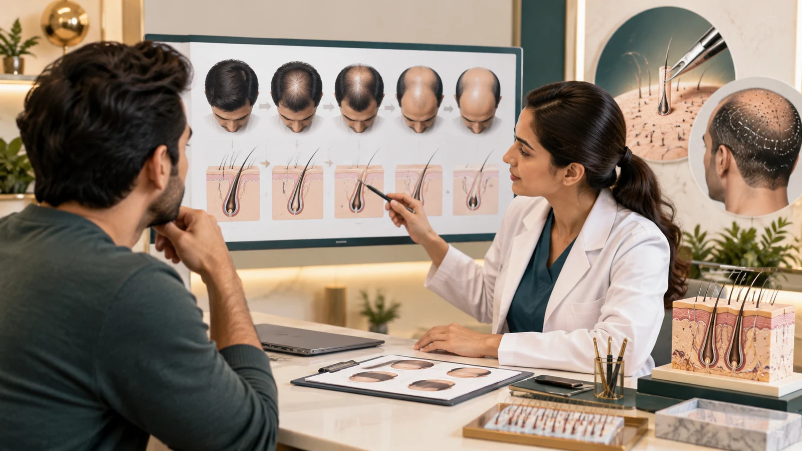 Stages of Hair Loss & Best Time for Hair Transplant | NeoGraft Chandigarh Punjab India