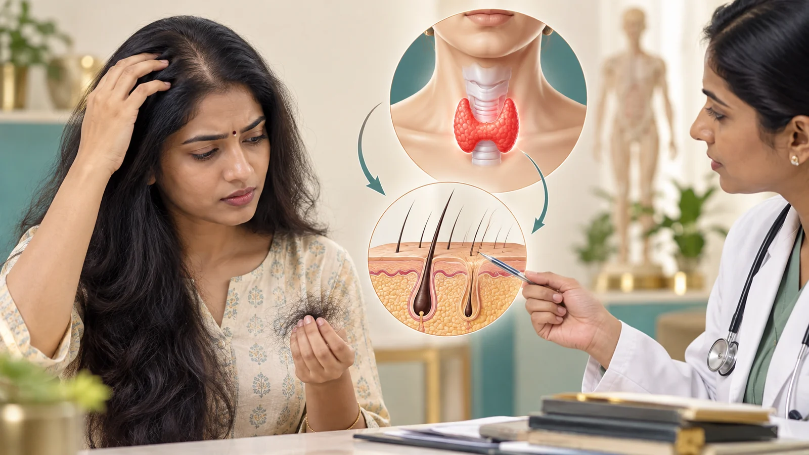 Thyroid Hair Loss in Indian Women: Why It Happens and When Hair Grows Back